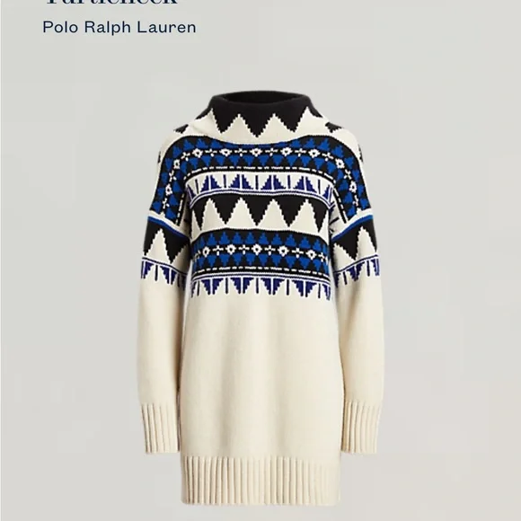 Polo Ralph Lauren Geo Motif Turtleneck Sweater - Picture 7 of 7